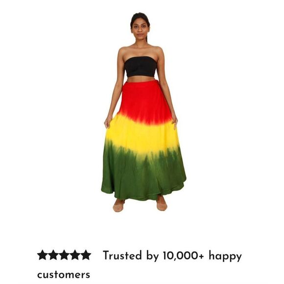 African Star  Wrap Skirt - Picture 1 of 5